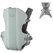KIKKABOO Gwen Fly Strickstoff Bauchtrage Rückentrage Gurte verstellbar grün