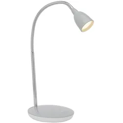 BRILLIANT Lampe Anthony LED Tischleuchte titan   1x 2.4W LED integriert, (200lm, 3000K)   Mit Druckschalter an der Basis
