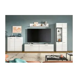 Möbel Kraft Wohnkombination ¦ weiß ¦ Maße (cm): B: 315 H: 160