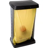2 Stück Müllsackständer extra stabil Silber-grau bis 120 Liter 73 x 43 x 31 cm