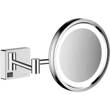 Hansgrohe AddStoris Kosmetikspiegel, mit LED Leuchte, Chrom