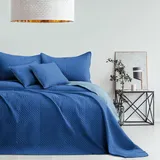 restilo Bettüberwurf 220 x 240 cm Blau/Türkis