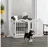 PawHut Hundegitter 208 x 61 cm robust weiß