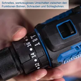 SCHEPPACH Akku-Schlagbohrschrauber 20V inkl. 2-Gang-Getriebe