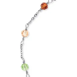 Engelsrufer Fußkette Edelstahl, Glas Fußketten Damen