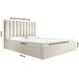 FEDVE Priesa 200 x 200 cm Beige