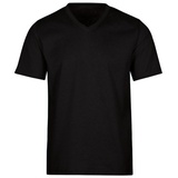 Trigema T-Shirt »TRIGEMA V-Shirt DELUXE Baumwolle«, (1 tlg.), schwarz