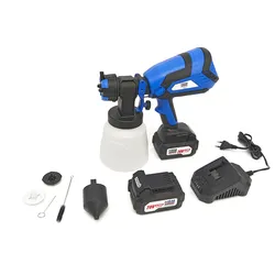 HBM 20 Volt 4.0AH Tragbarer elektrischer Farbspritzer inklusive 2 Batterien mit 1000 ML Tank