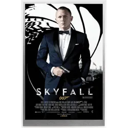 Das offizielle Filmplakat als Silbernote zu "James Bond - Skyfall"!