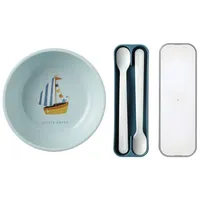 Mepal Mio Kinderschale mit Fütterlöffel 3er Set Sailors Bay