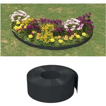 vidaXL Rasenkante 10 m 20 cm schwarz