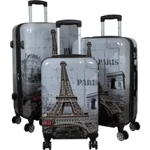 warenhandel könig Paris Koffer-Set 3-tlg. grau