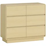 Homcom Sideboard 100 x 86 x 38 cm Beige