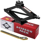 IMAYCC Wagenheber 1.5t, Hochwertiger Scherenwagenheber 1.5t mit Ratschengriff, Hohe Beanspruchung autoheber, Tragbarer Wagenheber für PKW, LKW, Limousinen, Vans, MPVs.