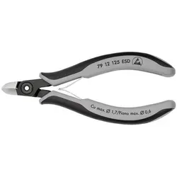 Knipex Präzisions-Elektronik-Seitenschneider L.125mm Facette ja,sehr kl.pol.