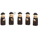Seiffener Volkskunst Edelholzausführung 5 teilig 7cm