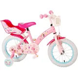 TPFSports Disney Princess Kinderfahrrad - Mädchen - 14 Zoll - Rücktritt + Handbremse - Pink