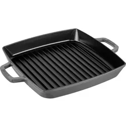 Staub Grillpfanne induktion quadratisch 28cm Graphit-grau