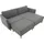 Atlantic Home Collection Hocker Mailo 88 x 45 x 69 cm Grau