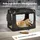 CADOCA Tiertransportbox XXL 90 x 60 x 66 cm Anthrazit
