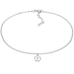 Elli Blume Blüte Kristalle 925 Silber 22 Damen 