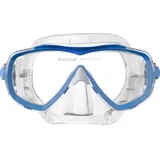 Cressi Estrella Mask Clear/Blue - Schnorchelmaske für Erwachsene Estrella, Transparent/Blau, Einheitsgröße, Einheitsgröße