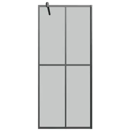 vidaXL Duschwand Walk-In-Dusche 80 x 195 cm Dunkles Sicherheitsglas