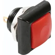 VELLEMAN Drucktaster Quadratisch - Metall - Rote Schutzkappe