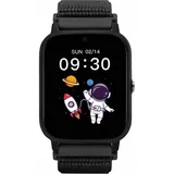 Garett Kids Tech 4G BT 39 mm Kunststoffgehäuse Schwarz Klettverschluss Schwarz S