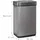 Relaxdays Sensor Mülleimer 60 l Silber