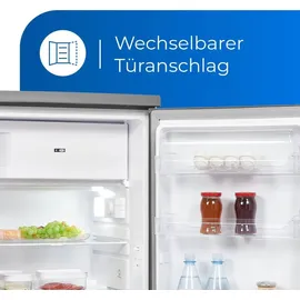 Exquisit KS1016-4-HE-040D Kühlschrank (109 l, 855 mm hoch, Inoxlook)
