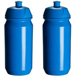 Trinkflasche - 2x 500ml - Shiva - Blau - Wasserflasche 500ML