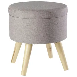 Echtwerk Hocker Max Stoff 33 x 36 x 33 cm Grau