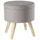 Echtwerk Hocker Max Stoff 33 x 36 x 33 cm Grau