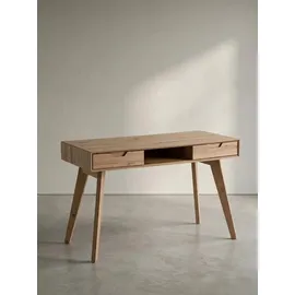 KADIMA DESIGN Schreibtisch 120x55x77 cm Eiche Dekor mit Stauraum, | Gr.: onesize