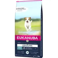 Eukanuba Grain Free Adult mit Seefisch kleine/mittelgroße Rassen 12 kg