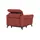 Uno Relaxsessel Basel Leder 99 x 87 x 96 cm Rot elektrisch