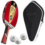 Sunflex Legend A50 Tischtennisschläger + Tischtennishülle + 3*** ITTF SX+ Tischtennisbälle | Tischtennisschlägerset | Tischtennis Profi Set