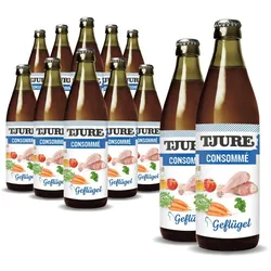 TJURE - Consommé Geflügel - 6er Pack | Energie und Kraft für  Katze und Hund | Mineralien 1920,00 ml