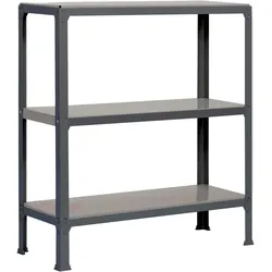 SimonRack Schraubenloses Metallregal für Simonhome Haus3 Regale. Farbe: anthrazit/galva 900x1000x300