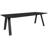 VCM Toronto Gartentisch 100x220cm Nonwood Schwarz
