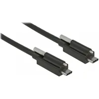 DeLock USB-C auf USB-C 1 m Schwarz