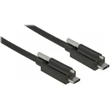 DeLock USB-C auf USB-C 1 m Schwarz
