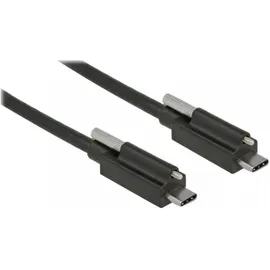 DeLock USB-C auf USB-C 1 m Schwarz