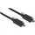DeLock USB-C auf USB-C 1 m Schwarz