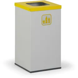 Mülleimer für mülltrennung, 42 l, ohne Innenbehälter, grau/gelb