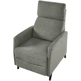 Beliani Fernsehsessel SELVIK Stoff 69 x 103 x 69 cm Hellgrün mit Fußstütze