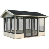 Palmako Pavillon Isabella 10,9 m2 - 90 mm - transparent tauchgrundiert