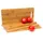 Relaxdays Frühstücksbrettchen Holz 4-tlg. 35 x 15 cm Braun