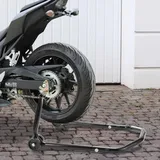 Cecaylie Motorradständer Hinten, Motorrad Ständer,Montageständer Motorrad bis 300 kg,Motorradheber aus Stahl,Motorrad Aufbockständer mit Doppelrollen,Motorradständer Hohe Stabilität,Schwarz